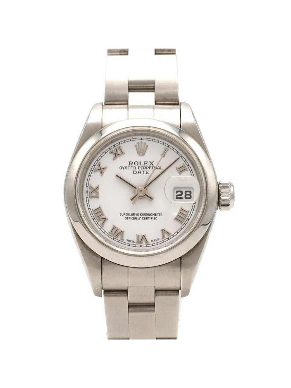 Rolex Oyster Perpetual Date SS Automatic Winding Number Watch